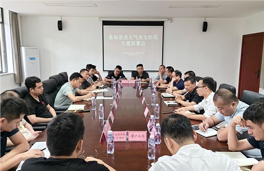 集團(tuán)組織召開汛期安全生產(chǎn)工作專題部署會