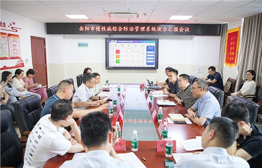 岳陽市慢性病綜合防治管理平臺(tái)系統(tǒng)演示匯報(bào)會(huì)召開